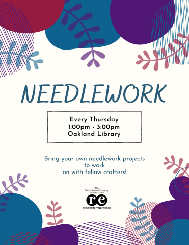 Oakland needlework Craft Flyer