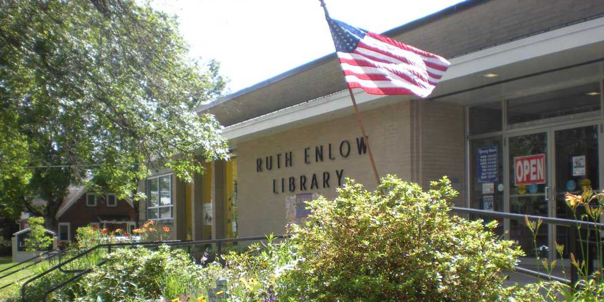 Exterior shot of the Ruth Enlow Library at Oakland