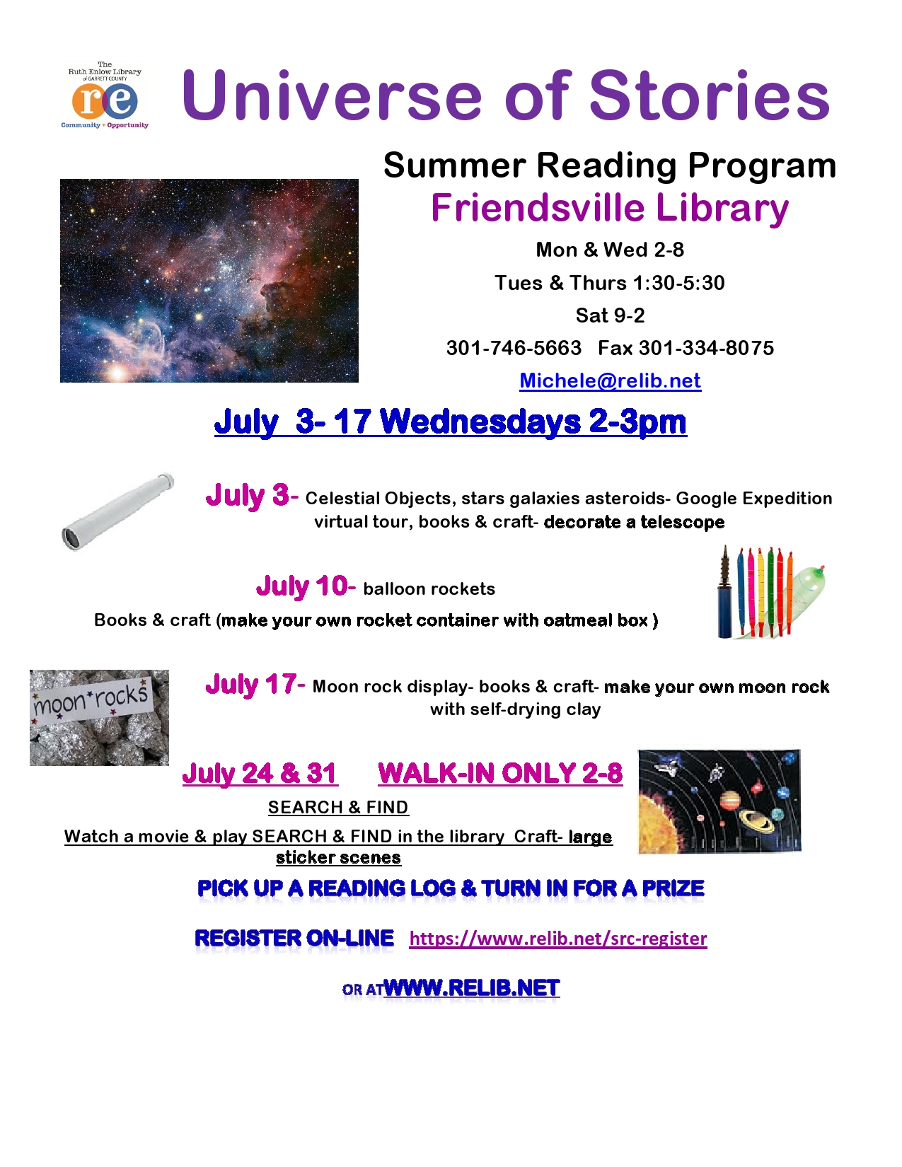 Friendsville Summer Reading Programs