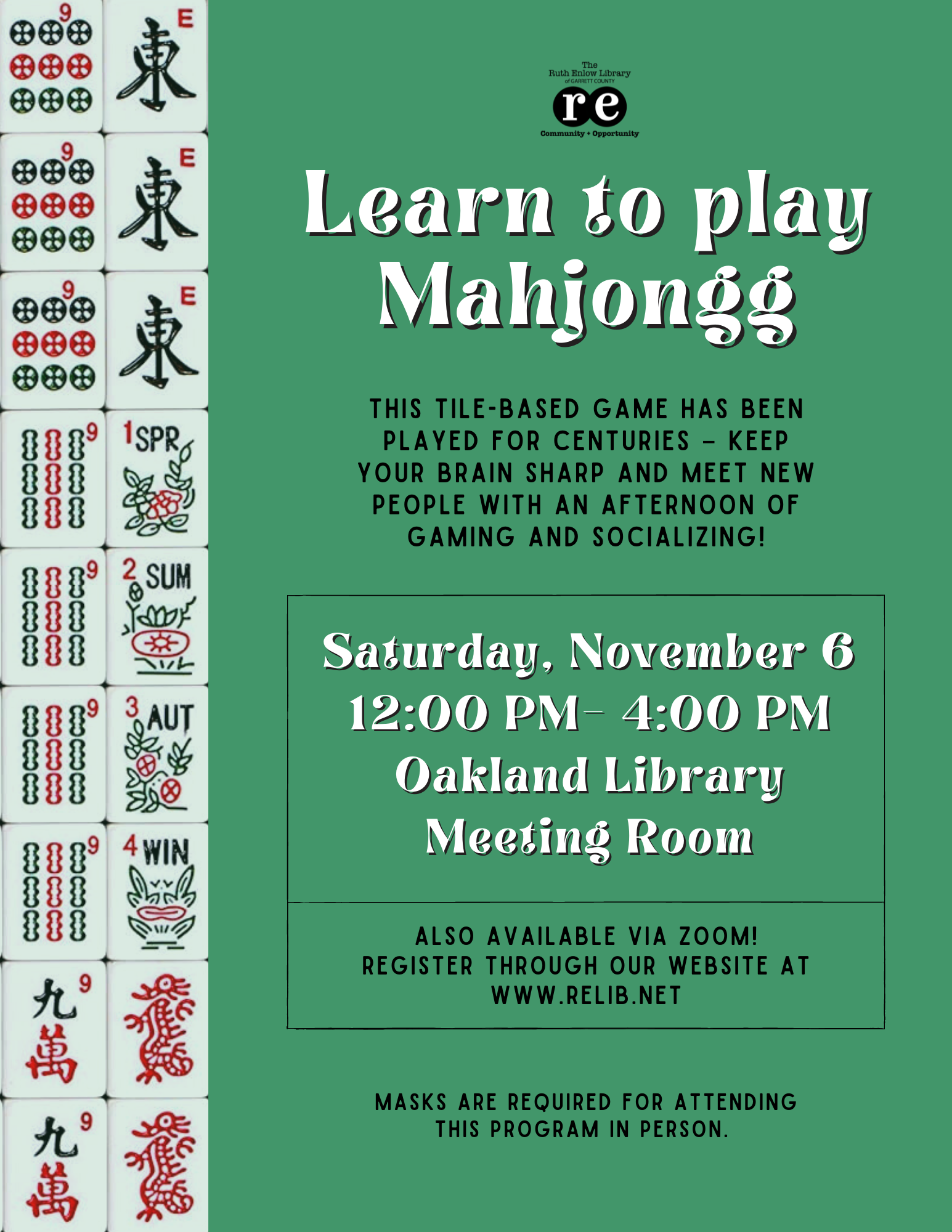 Learn to play Mahjongg