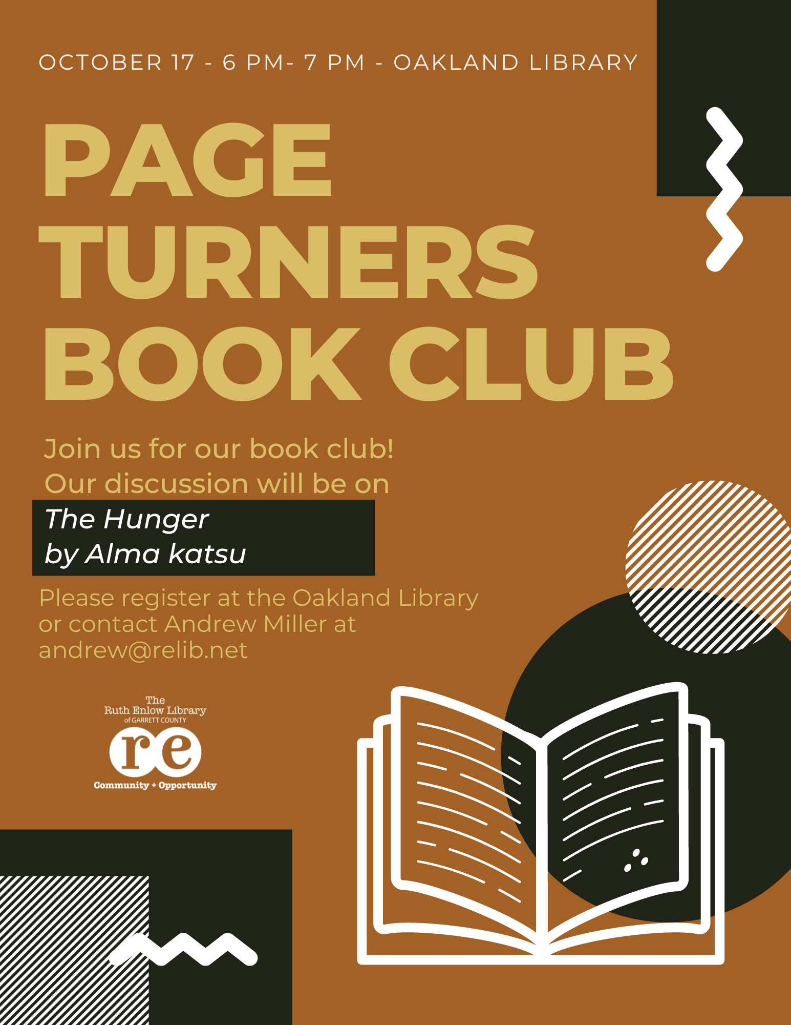 Page Turners Flyer- The Hunger