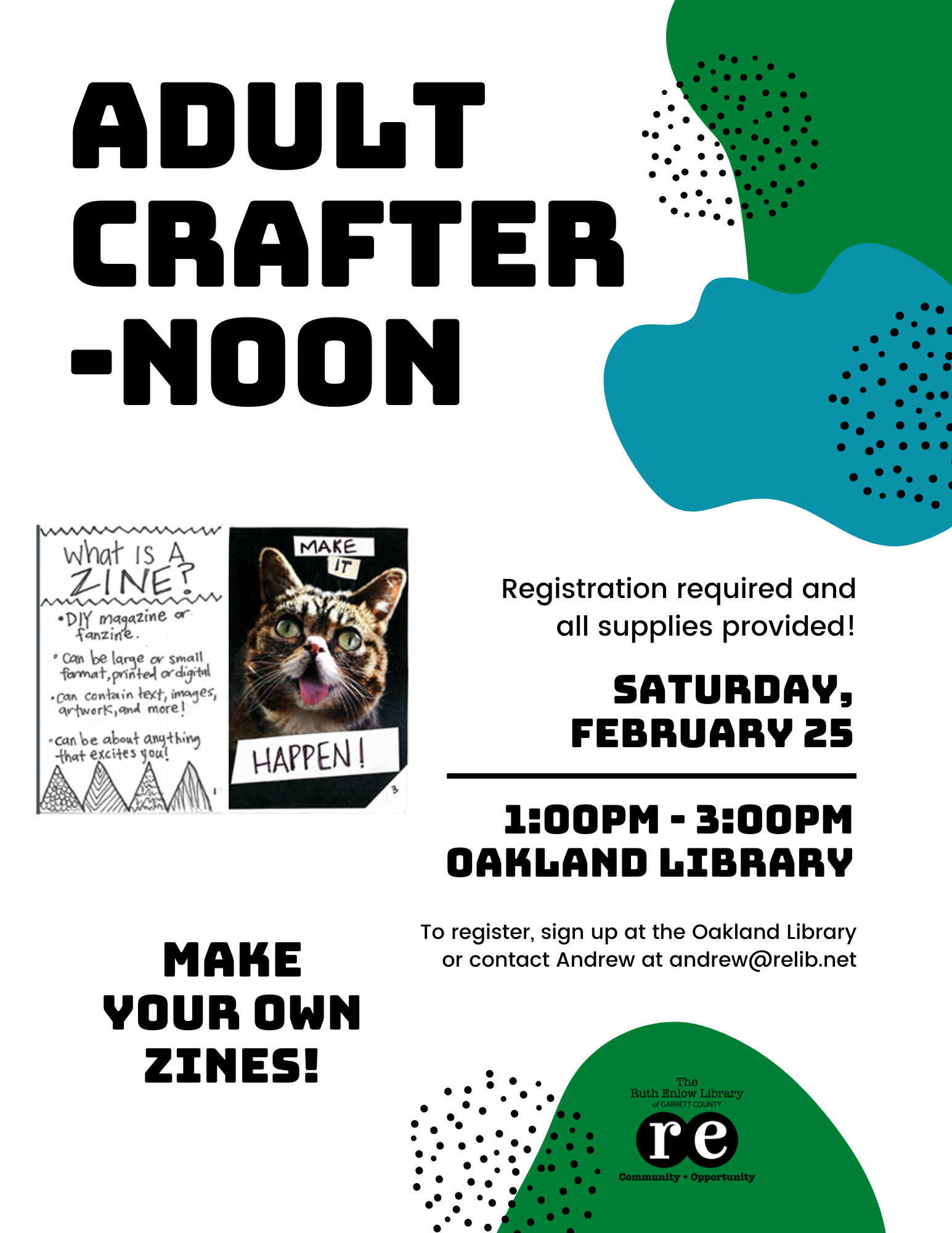 February Crafternoon Poster