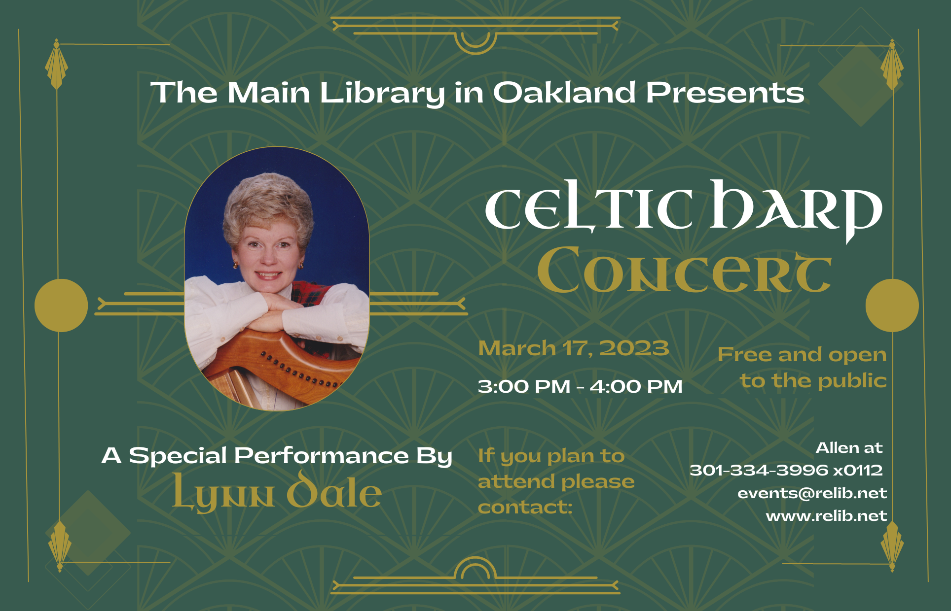 Celtic Harp Concert Poster