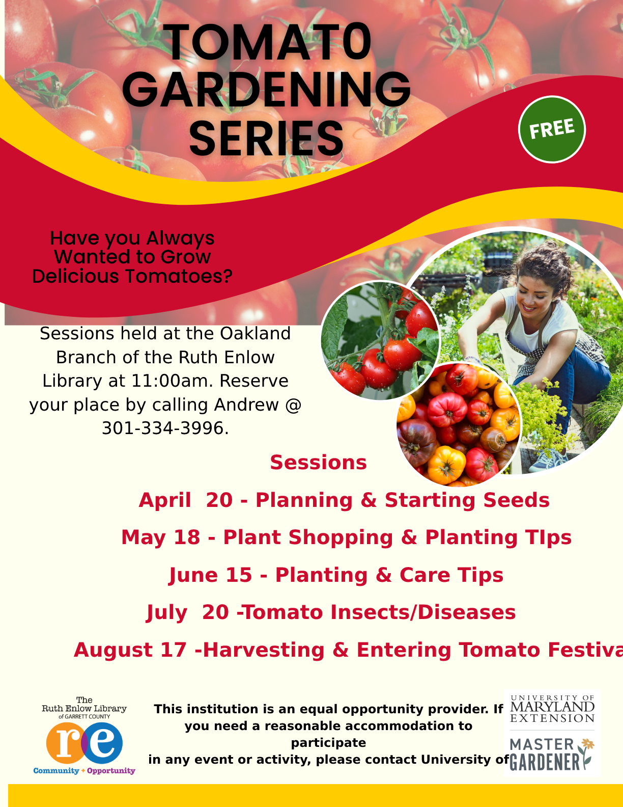 Gardening Classes Flyer 2023