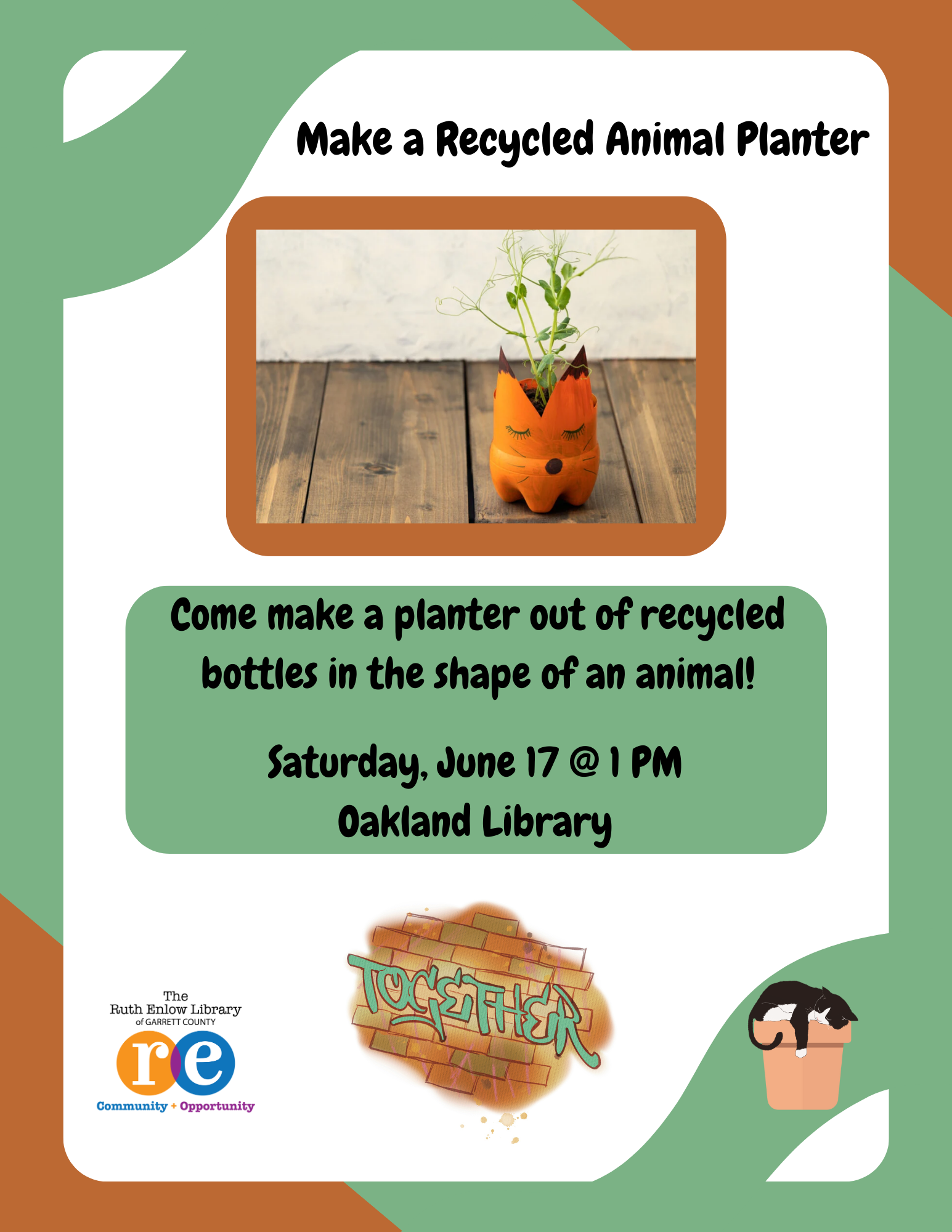Make a Recycled Animal Planter