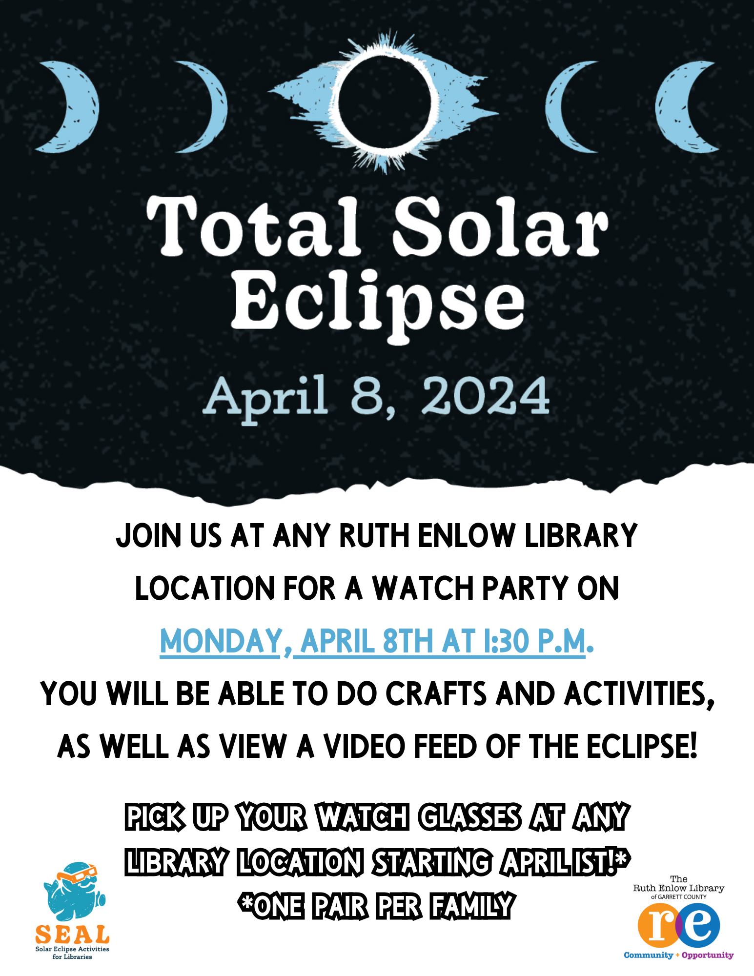 Total Solar Eclipse April 8 Flyer