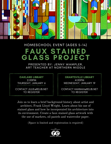 homeschool art stained glass grantville