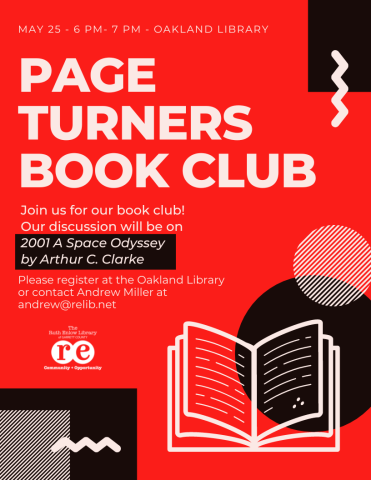 Page Turner Book Club Flyer