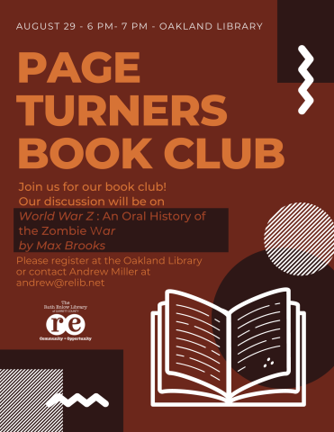 Page Turners Book Club Poster