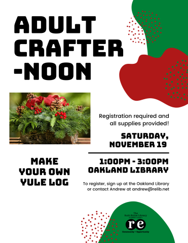 November Crafternoon Flyer