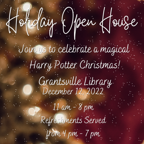 Holiday Open House, December 12, 2022 from 11am-8pm.