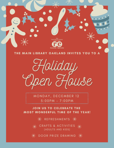 Oakland Holiday Open House Flyer 2022