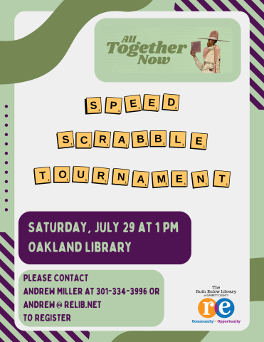 Speed Scrabble Tournament Flyer 