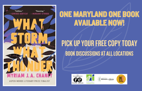 Image of 2024 One Maryland One Book title What Storm, What Thunder