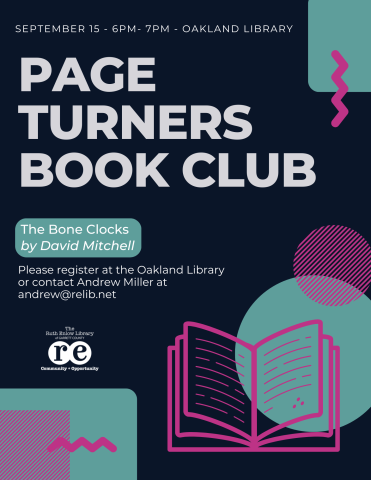Page Turners September flyer