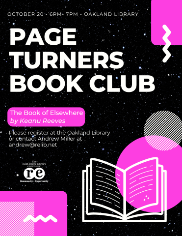 Page Turners October flyer