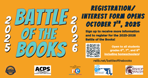 REL, ACLS, ACPS, GCPS, BW logos; Battle of the Books