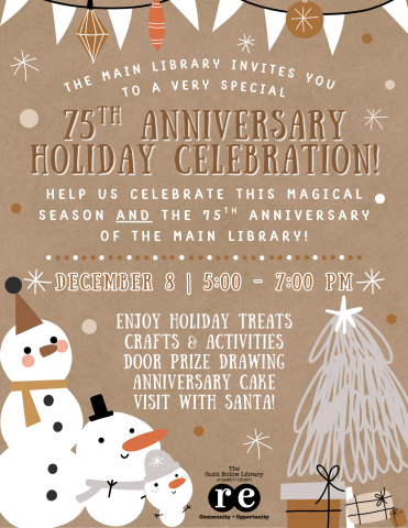 75th anniversary of the ruth enlow (main) library holiday celebration