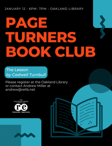 Page Turners January Flyer