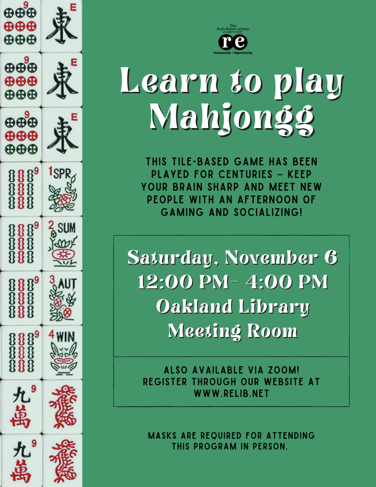 Learn to play Mahjongg