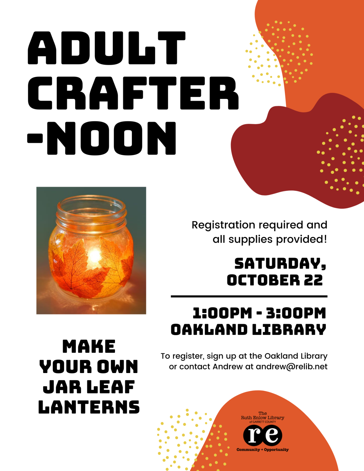 Crafternoon- October Flyer