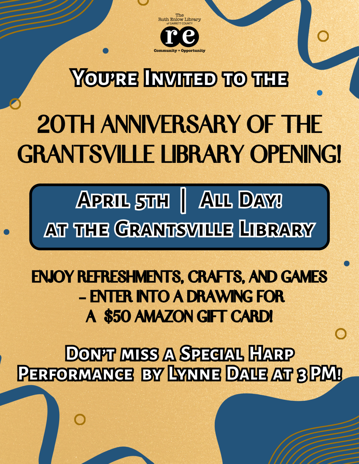 ribbons, grantsville 20th anniversary flyer