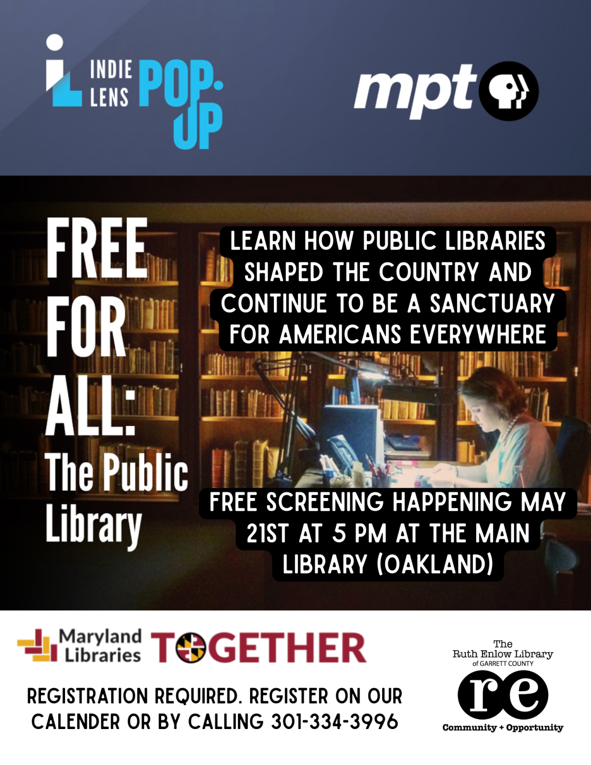 free for all the public library screening ad
