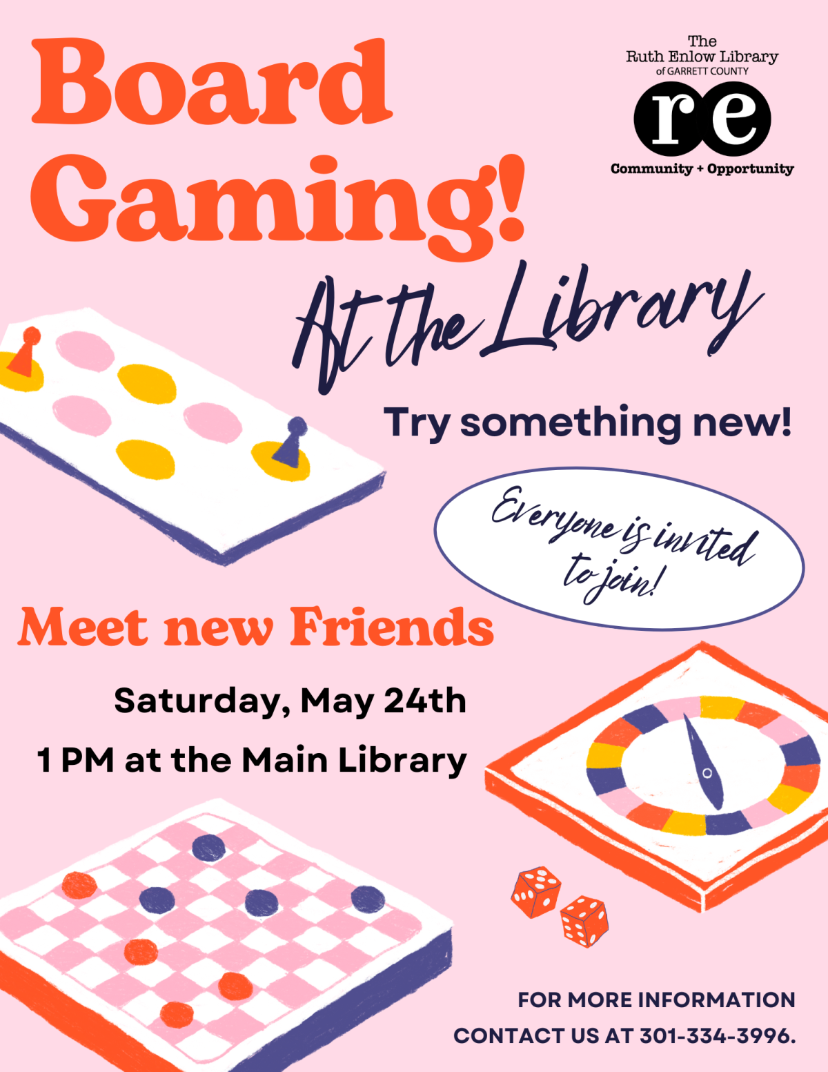 REL logo, board games