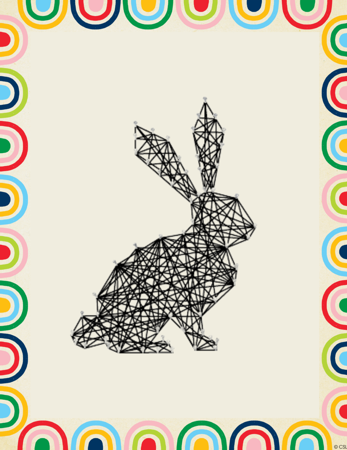 Summer Reading Club String Art Flyer