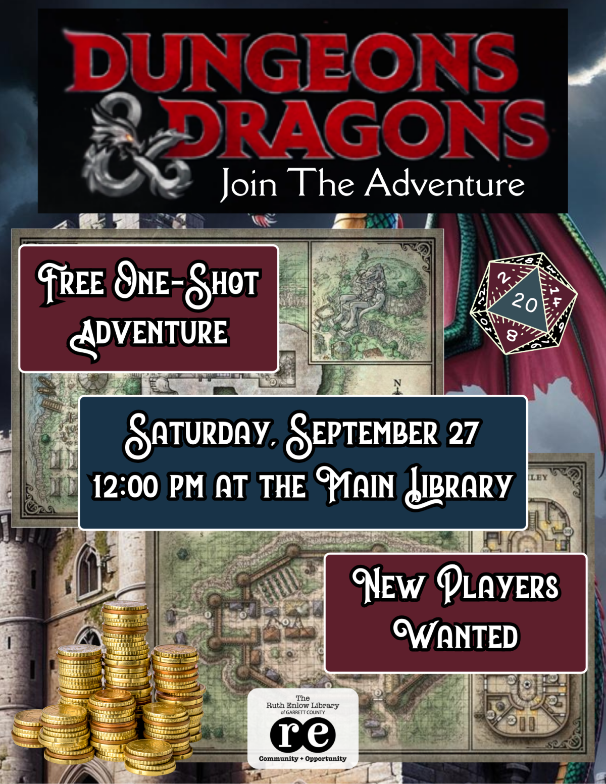 DND Flyer, September 27th, All Players Welcome