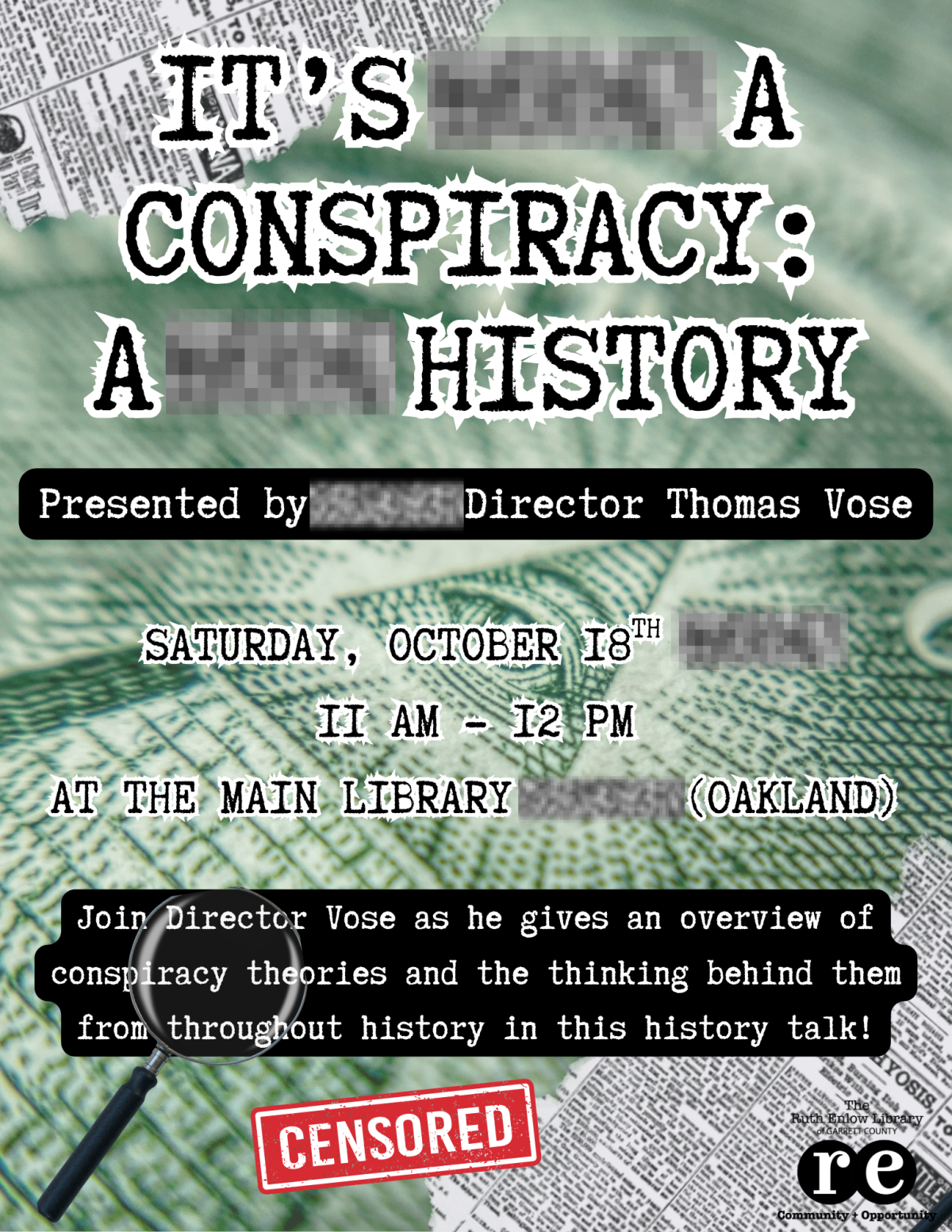 It's a Conspiracy: A History Flyer
