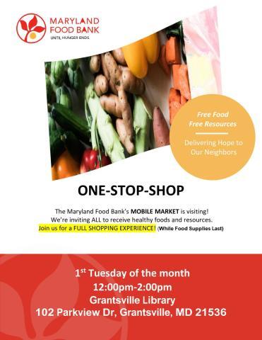 Maryland Food Bank's Mobile Market/Grantsville Library        