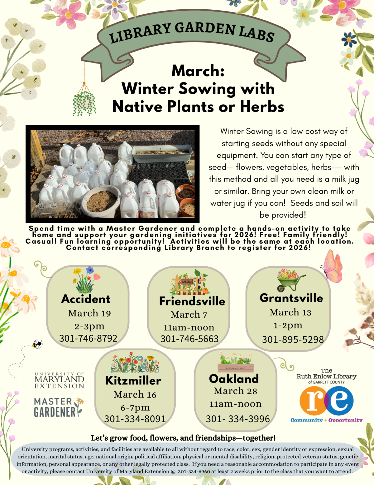 Library Garden Lab:  Soil Blocking & Seed Starting