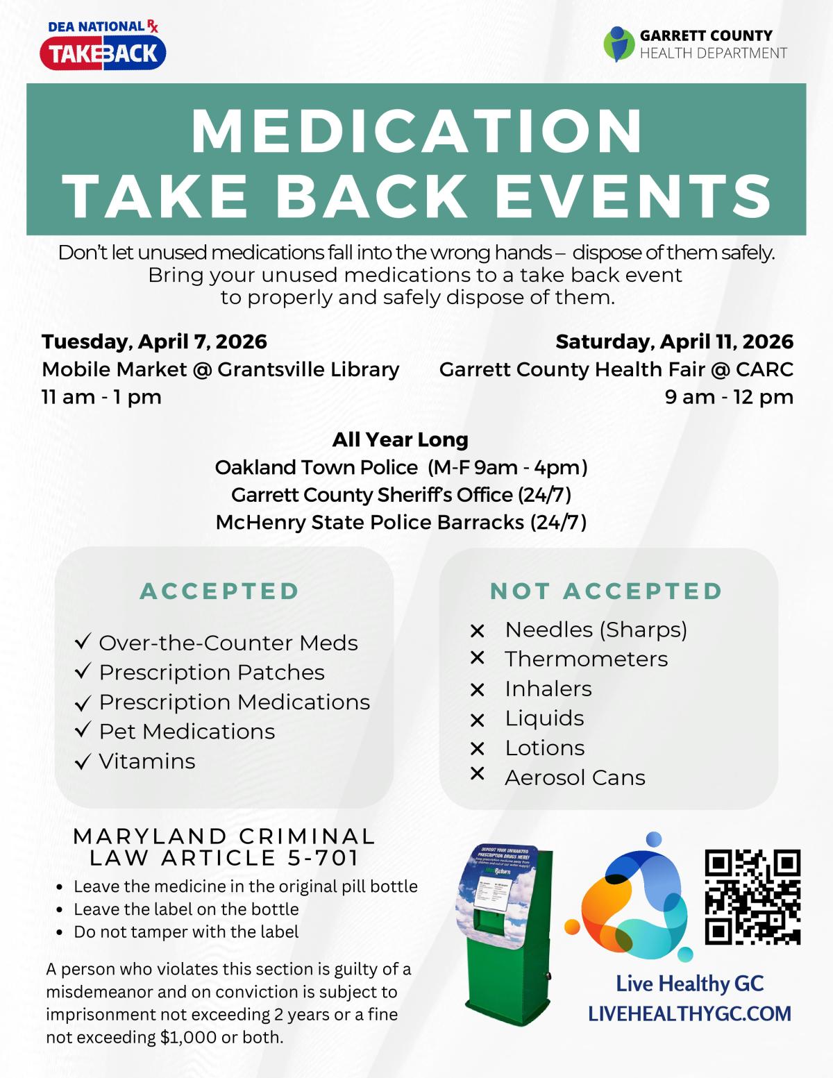 Medication Take Back Event